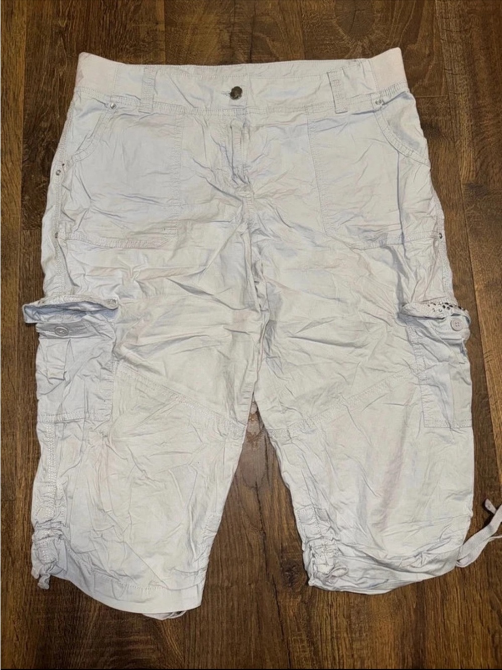 Style & Co. Women's White Cargo Capris - Casual Utility Look